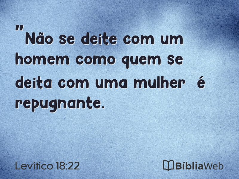 Levítico 18:22 em imagem para compartilhar