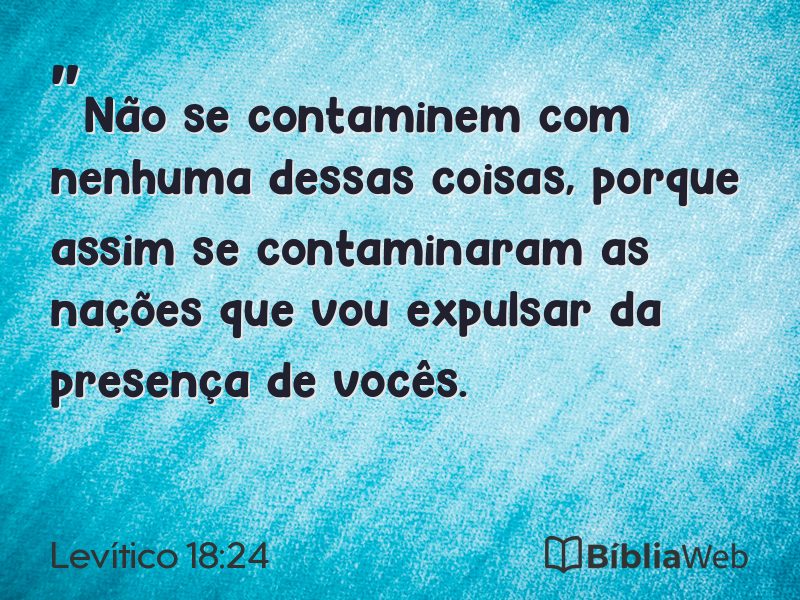 Levítico 18:24 em imagem para compartilhar