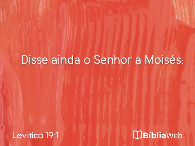 Levítico 19:1 em imagem para compartilhar