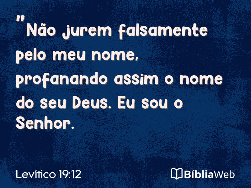 Levítico 19:12 em imagem para compartilhar