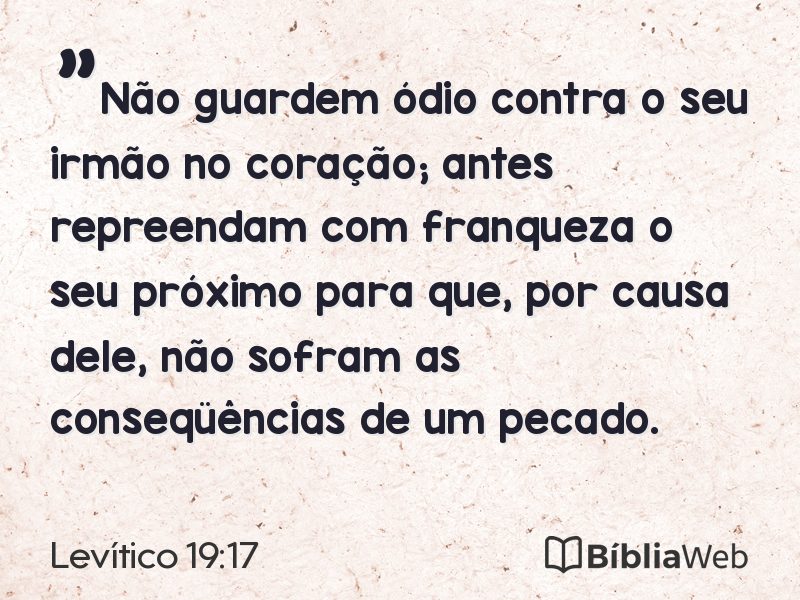 Levítico 19:17 em imagem para compartilhar