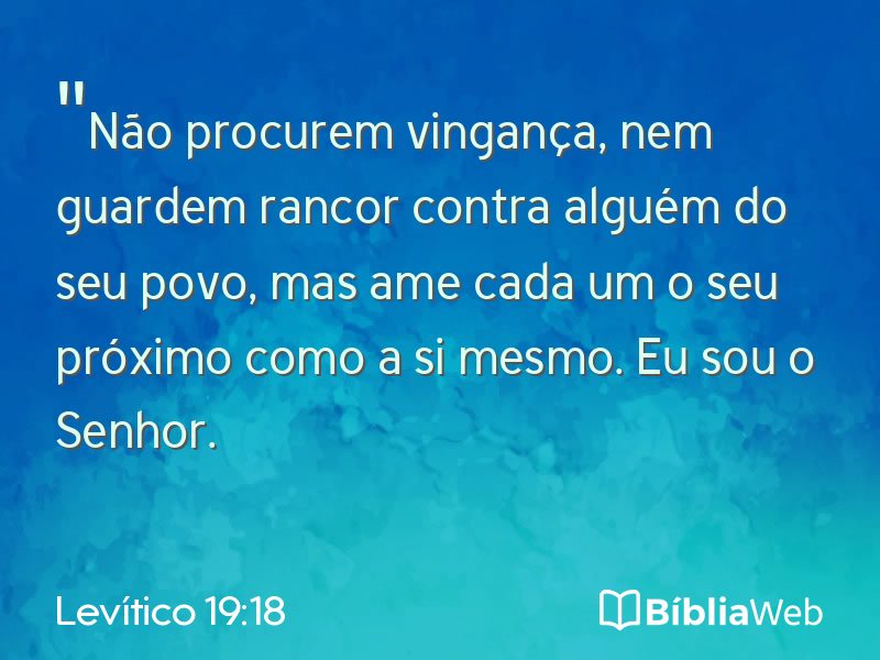 Levítico 19:18 em imagem para compartilhar