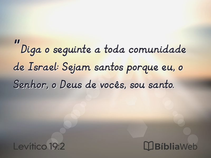 Levítico 19:2 em imagem para compartilhar