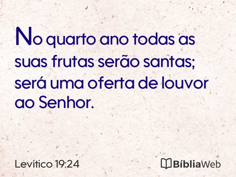 Levítico 19:24 em imagem para compartilhar