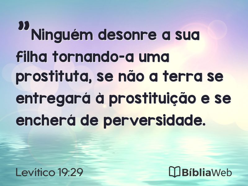 Levítico 19:29 em imagem para compartilhar
