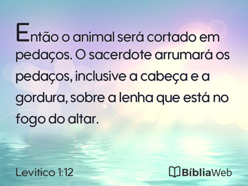 Levítico 1:12 em imagem para compartilhar