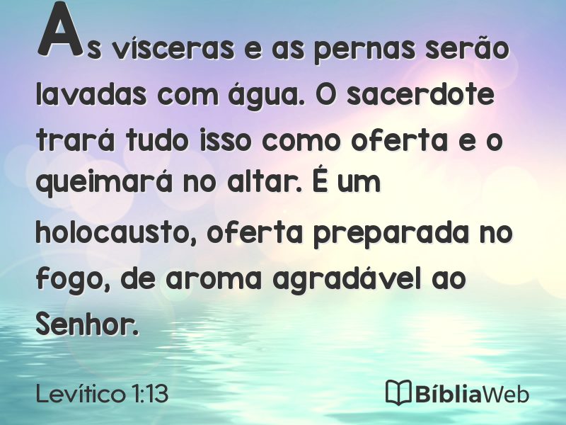 Levítico 1:13 em imagem para compartilhar