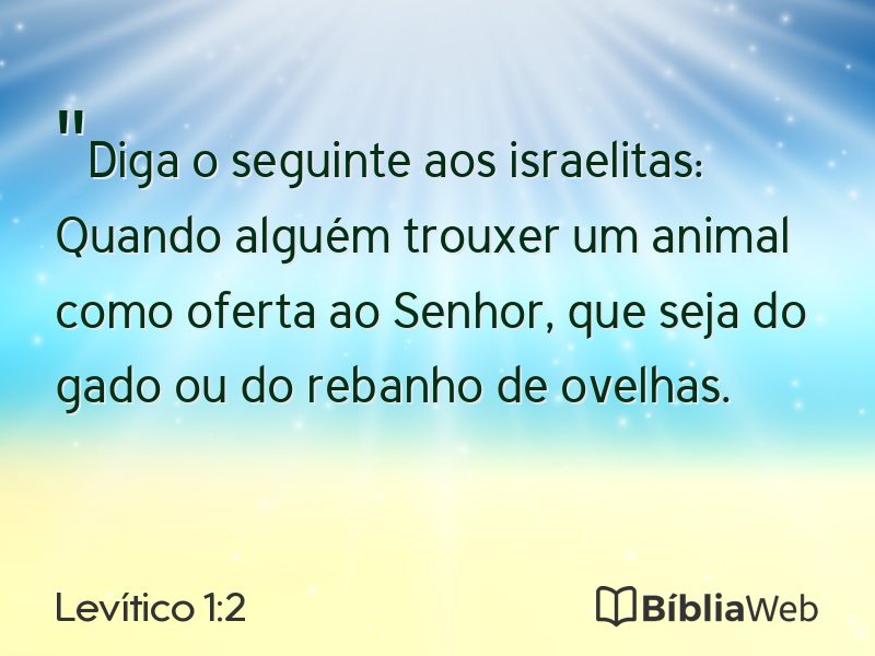 Levítico 1:2 em imagem para compartilhar