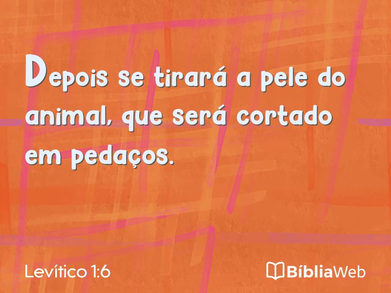 Levítico 1:6 em imagem para compartilhar