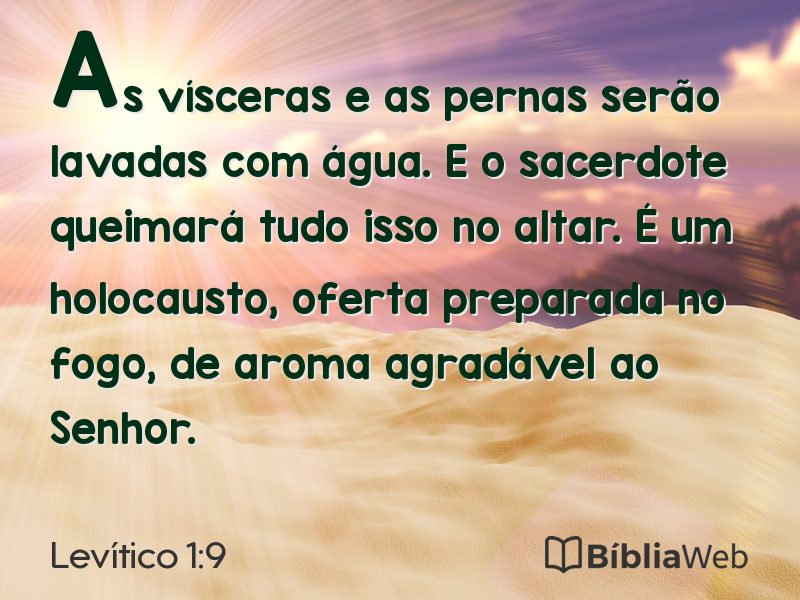 Levítico 1:9 em imagem para compartilhar
