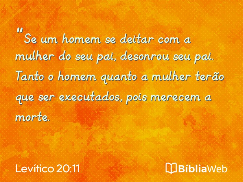 Levítico 20:11 em imagem para compartilhar