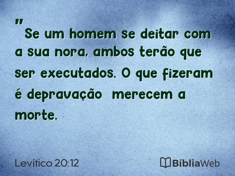 Levítico 20:12 em imagem para compartilhar