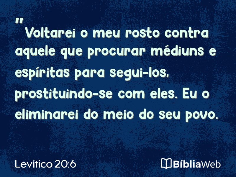 Levítico 20:6 em imagem para compartilhar