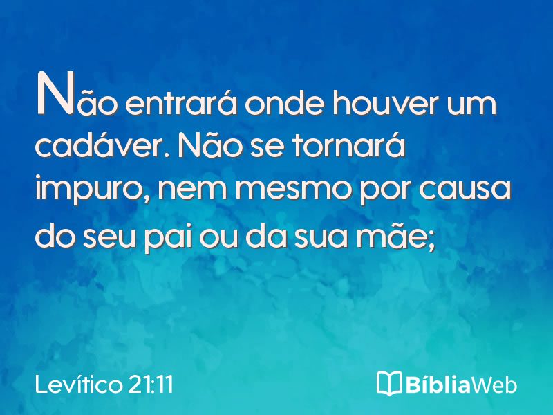 Levítico 21:11 em imagem para compartilhar