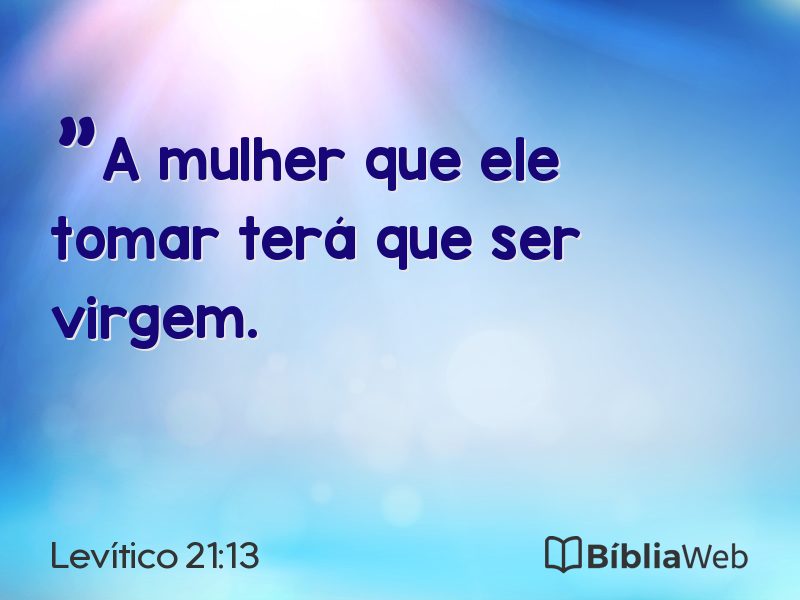 Levítico 21:13 em imagem para compartilhar
