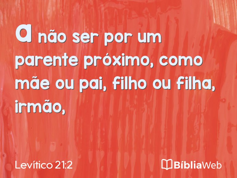 Levítico 21:2 em imagem para compartilhar