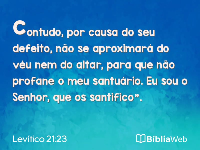 Levítico 21:23 em imagem para compartilhar