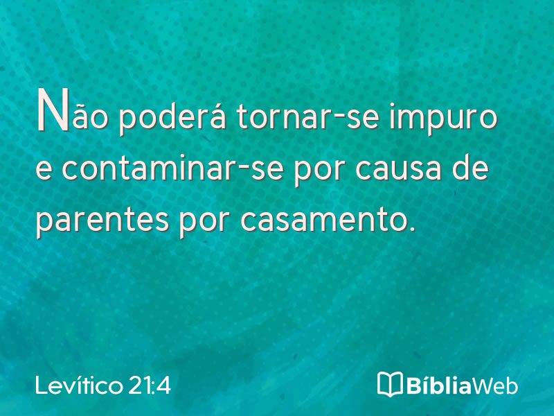 Levítico 21:4 em imagem para compartilhar
