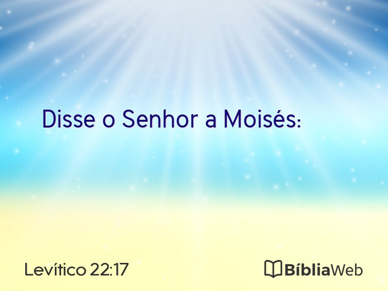 Levítico 22:17 em imagem para compartilhar
