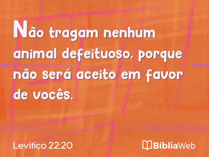 Levítico 22:20 em imagem para compartilhar