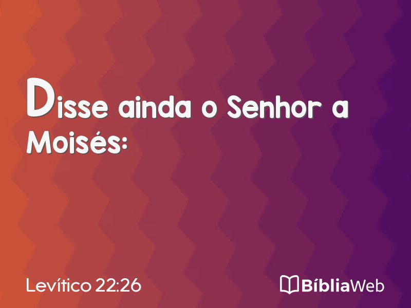 Levítico 22:26 em imagem para compartilhar