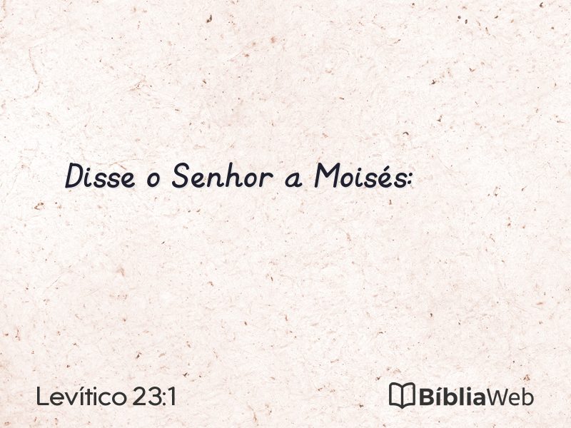 Levítico 23:1 em imagem para compartilhar