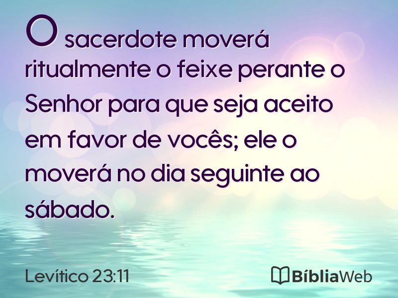 Levítico 23:11 em imagem para compartilhar