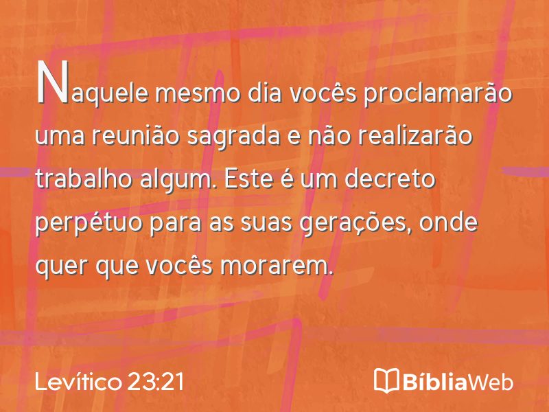 Levítico 23:21 em imagem para compartilhar