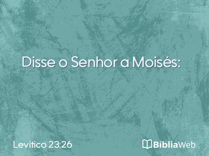Levítico 23:26 em imagem para compartilhar