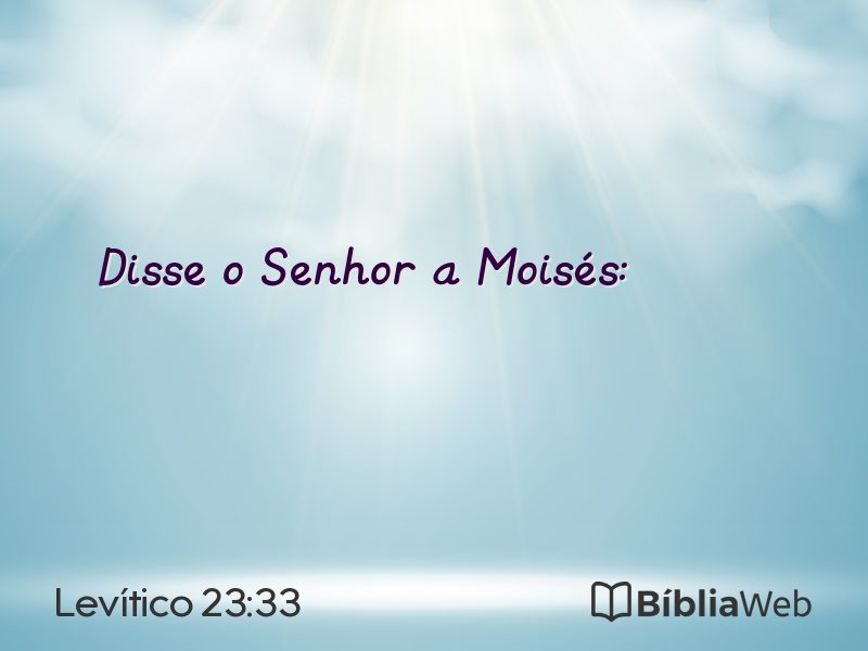 Levítico 23:33 em imagem para compartilhar