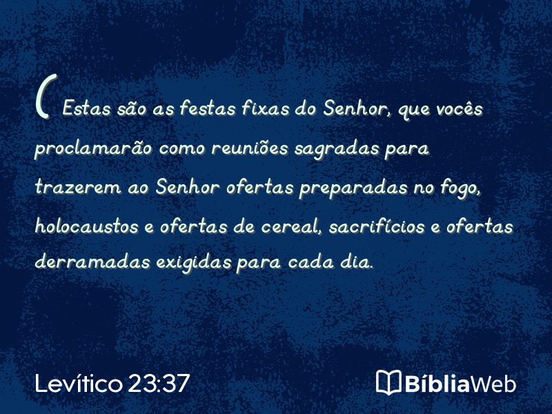 Levítico 23:37 em imagem para compartilhar