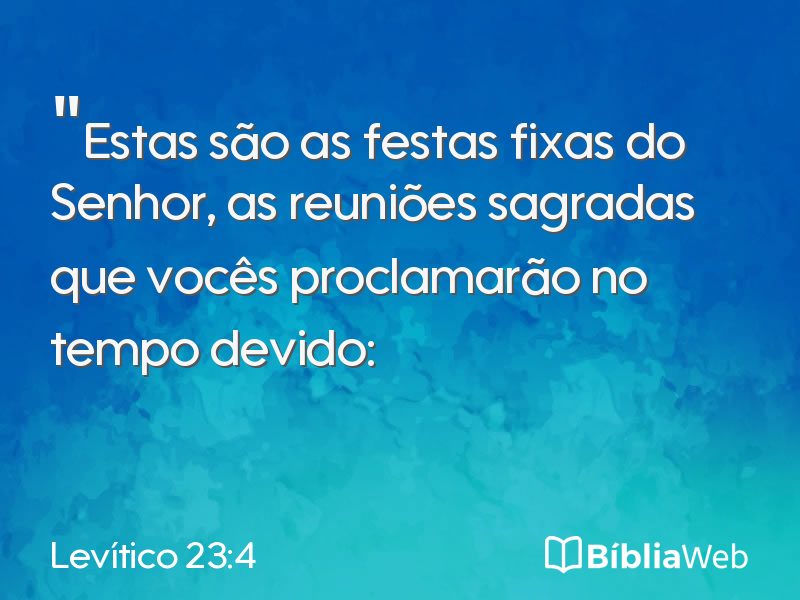Levítico 23:4 em imagem para compartilhar