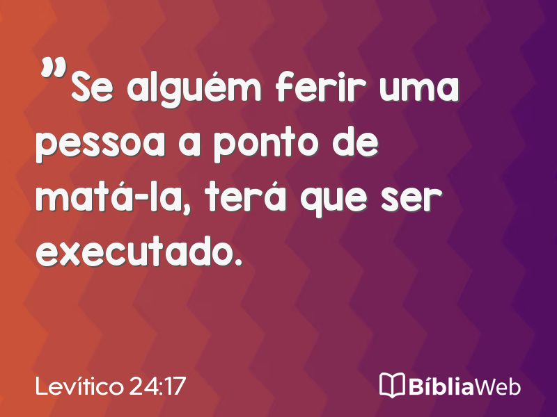 Levítico 24:17 em imagem para compartilhar
