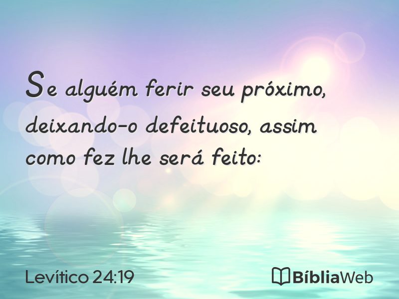 Levítico 24:19 em imagem para compartilhar
