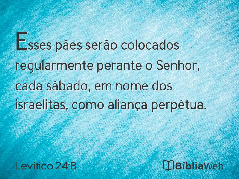 Levítico 24:8 em imagem para compartilhar