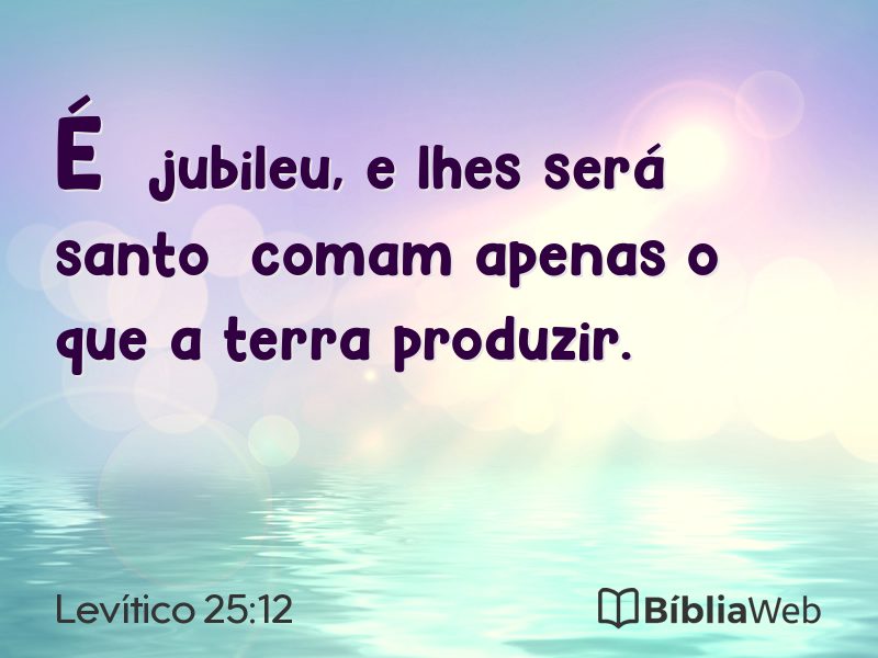 Levítico 25:12 em imagem para compartilhar