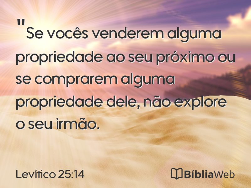 Levítico 25:14 em imagem para compartilhar