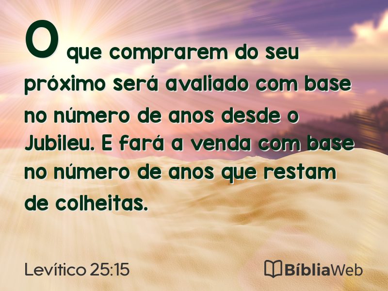 Levítico 25:15 em imagem para compartilhar