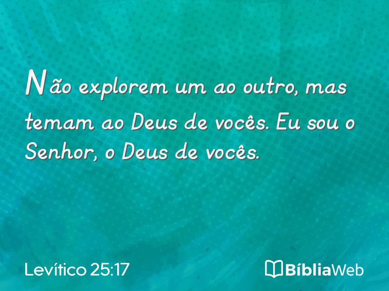 Levítico 25:17 em imagem para compartilhar