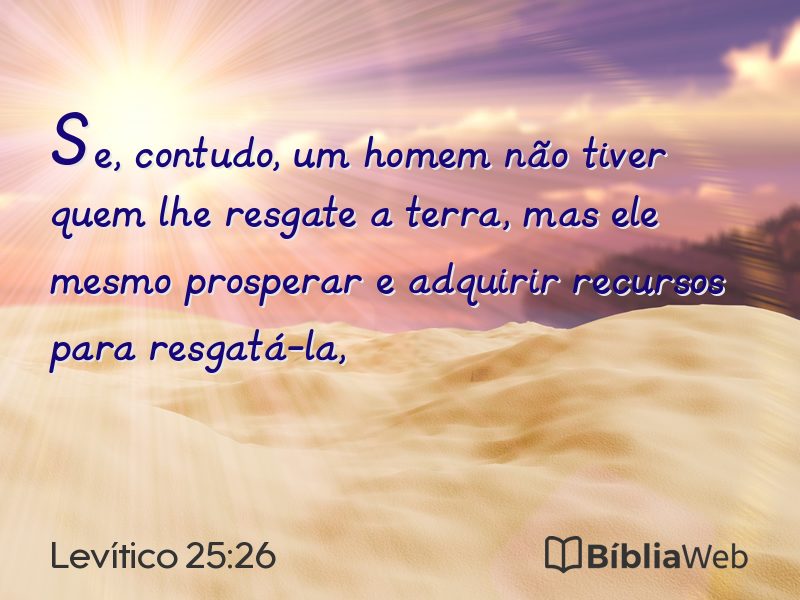 Levítico 25:26 em imagem para compartilhar