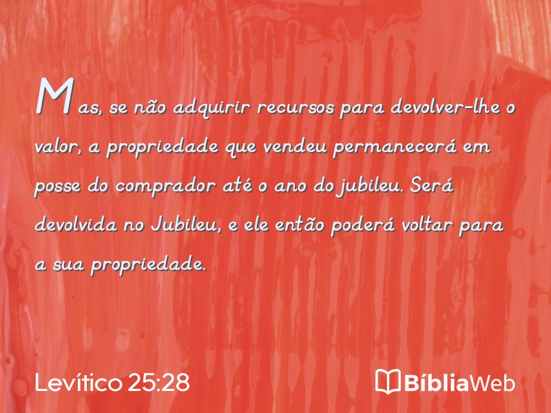 Levítico 25:28 em imagem para compartilhar