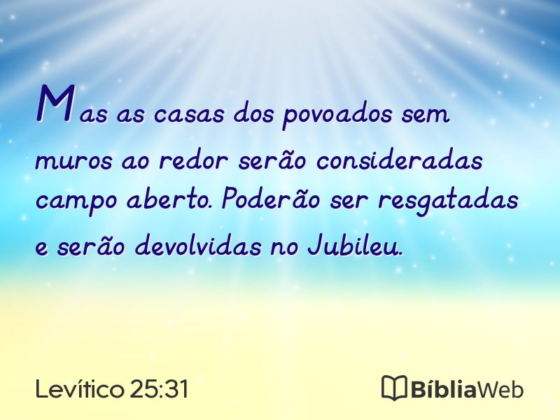 Levítico 25:31 em imagem para compartilhar