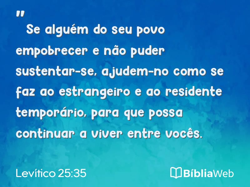 Levítico 25:35 em imagem para compartilhar