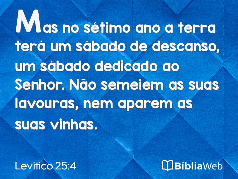 Levítico 25:4 em imagem para compartilhar