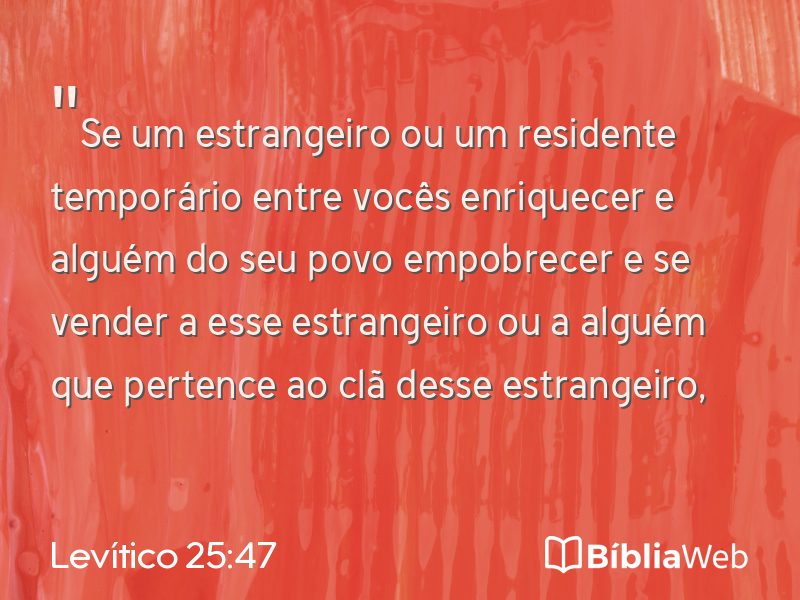Levítico 25:47 em imagem para compartilhar