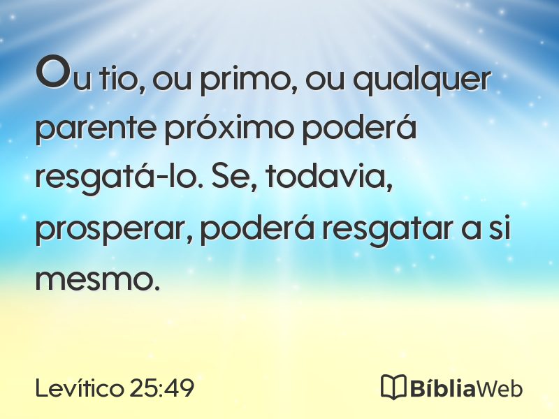 Levítico 25:49 em imagem para compartilhar