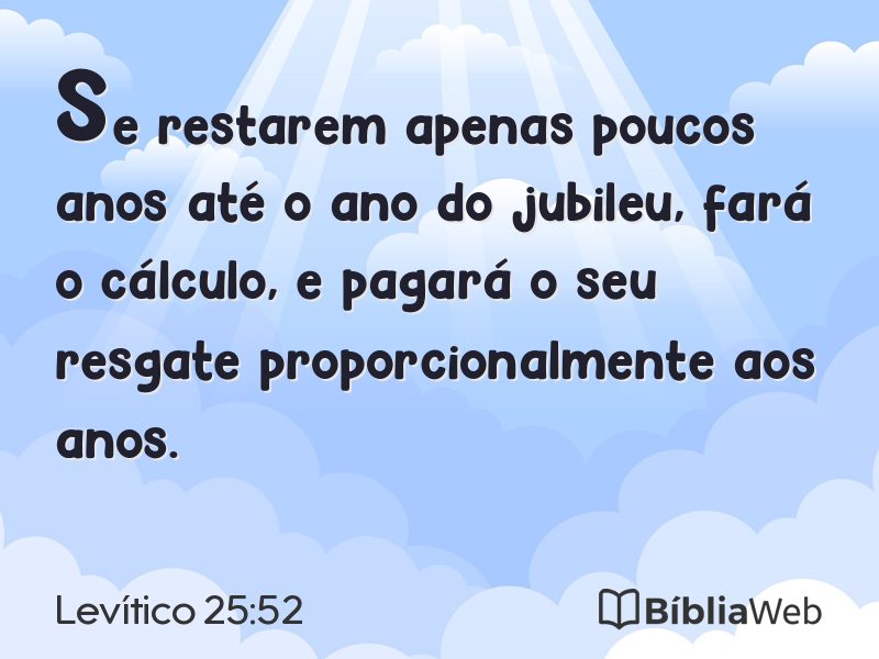 Levítico 25:52 em imagem para compartilhar
