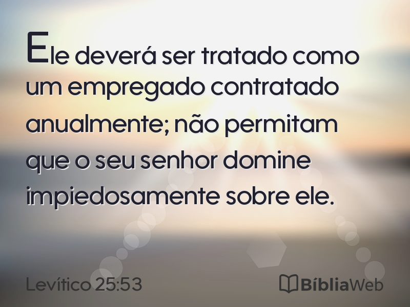 Levítico 25:53 em imagem para compartilhar
