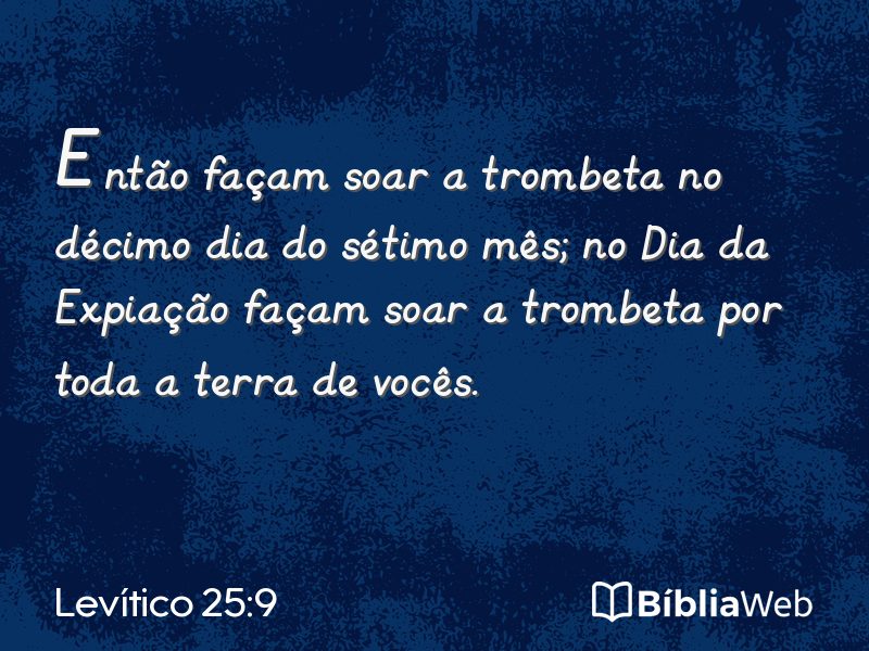 Levítico 25:9 em imagem para compartilhar
