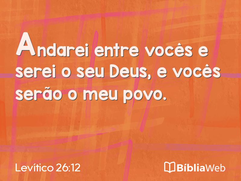 Levítico 26:12 em imagem para compartilhar